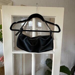 Black baguette bag